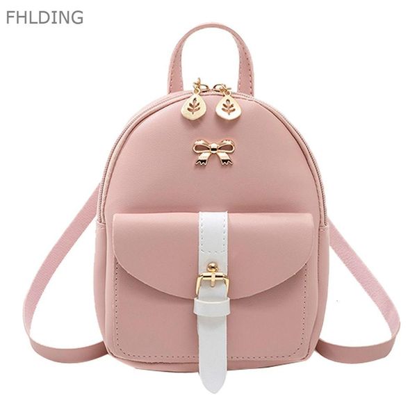 

mini women's hight quality luxury pu leather kawaii backpack cute graceful bagpack small school bags for girls bow-knot