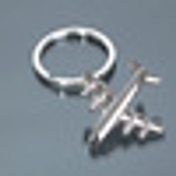 

1pc creative versatile airplane shape key ring chain alloy key chain, Silver