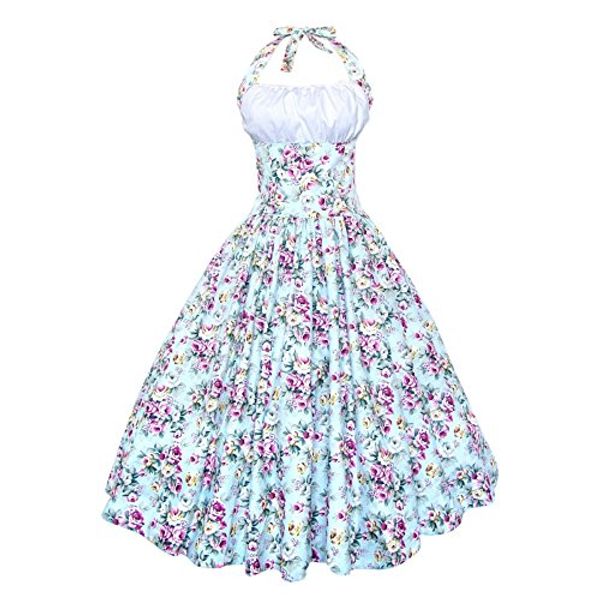 

maggie tang women's 1950s vintage rockabilly dress, Black;gray