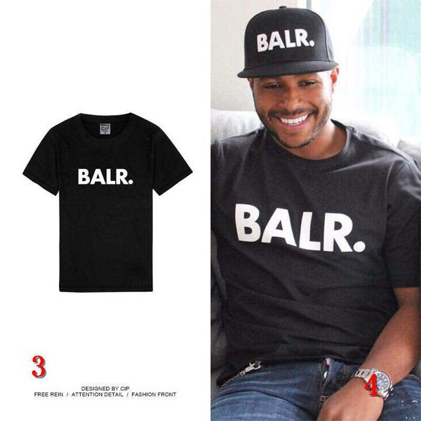 

mens womens designer t shirts balr brand letters print solid color shirts luxury street wear t shirts asian size s-3xl#4, White;black