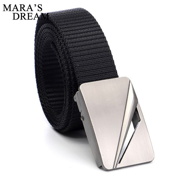 

ybt belt nylon alloy press buckle women belt cowboy outdoor sports simple fashion casual men, Black;brown