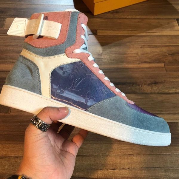 

new products high men's casual shoes red boots luxury men's fashion studs dating party boots winter 38-44, Black