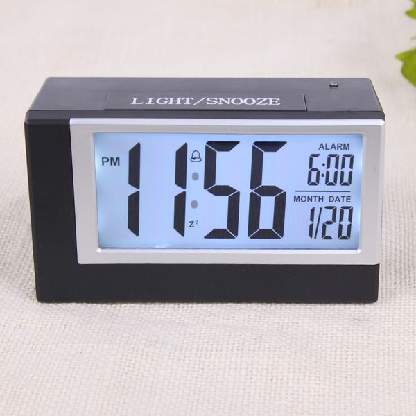 

noctilucent dawdler light feel alarm clock clever clock high clear will screen bring temperature display perpetual calendar