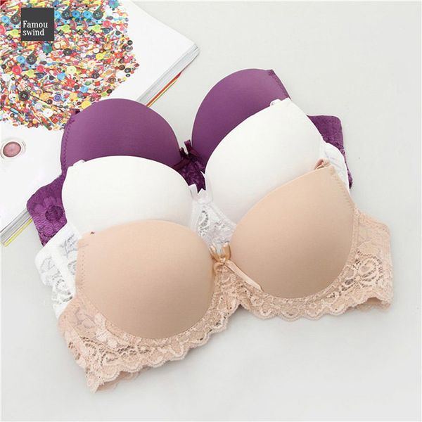 

lace women bra push up underwear adjustment lace support bra for girl bra push up breast, Red;black