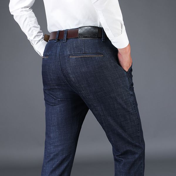 Compre Pantalones De Mezclilla Hombre 2020 Nuevo Slim Fit Algodon
