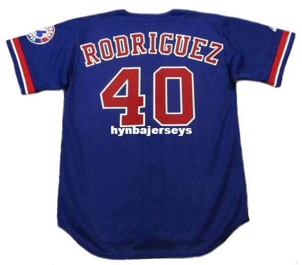 

custom henry rodriguez montreal stitched 1996 majestic vintage baseball jersey retro mens jerseys shirt, Blue;black