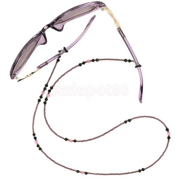 

beads eyeglasses cord sunglasses spectacles chain holder lanyard purple