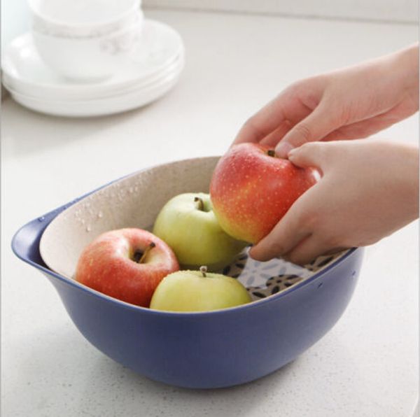 

дважды сток basket bowl помыться tool домой кухня сито лапша овощи фрукты бесплатная