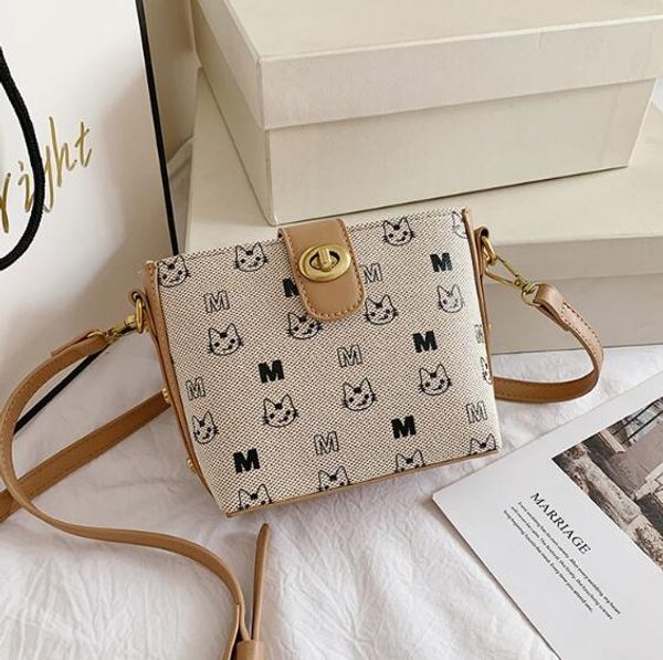 

ins bucket bag women shoulder bags cute cat lady small handbags fashion female gift travel bag