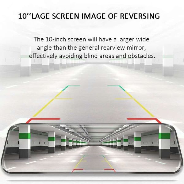 

x6 plus car dvr 10 "ips play adas dvr mirror 1080 p wi -fi auto rear -view mirror secretary with camera