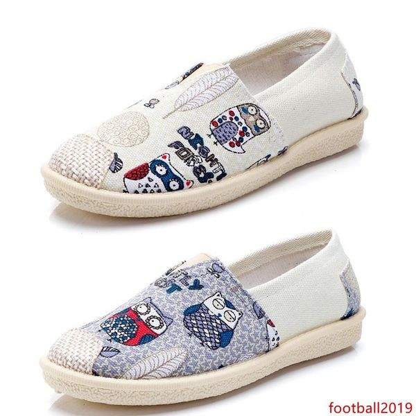 

2020 non-brand vintage women shoes slip on espadrilles chaussures flats casual canvas shoes classic loafers sneakers size 36-40