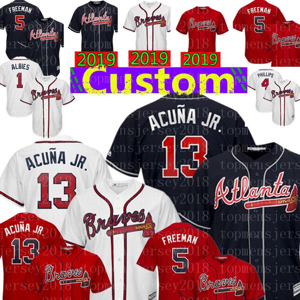 

13 ronald acuÃ±a jr cu tom atlanta 5 freddie freeman brave jer ey men 31 maddux 10 jone 7 wan on 1 albie 23 duvall 4 phillip