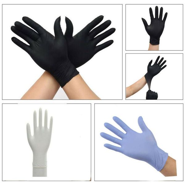 

disposable rubber gloves exam household cleaning nitrile comfortable laboratory anti-static gloves