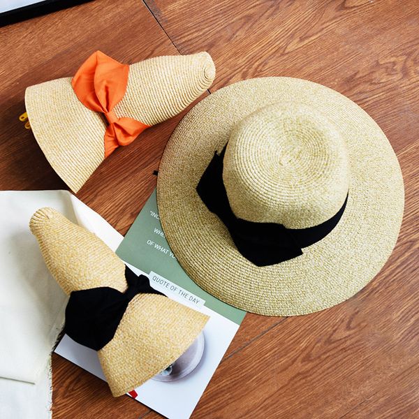 

straw hat summer sun hat sun shade beach seaside foldable fisherman wide brimmed floppy foldable straw beach