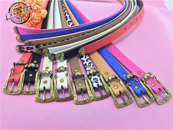 

ladies belt korean version of fashion candy color matching ladies belt, Black;brown