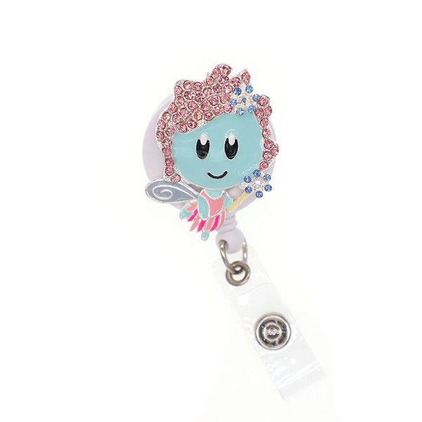 

10pcs/lot hospital retractable angel nurse badge holder credential holder medical pharmacy pin, Silver