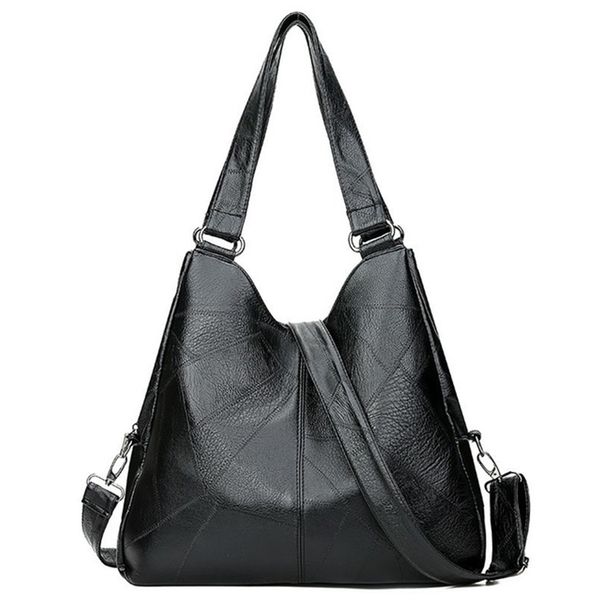 

casual handbag simple female handbag shoulder bag retro women's solid color