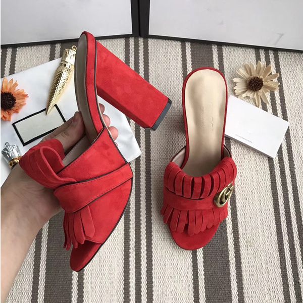 

Роскошные тапочки женские модные дизайнерские сандалии из натуральной кожи 7.5см