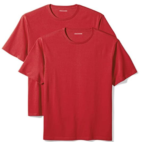 

red essentials loose-fit short-sleeve crewneck t-shirt home wear x-temp comfort cool crewneck undershirtwear them when you go out at home, Blue;gray