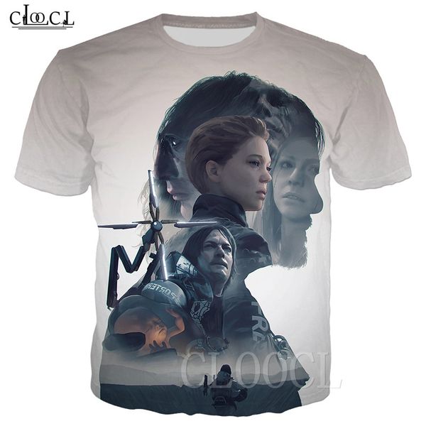 

death stranding game tshirt men women casual fashion plus size streetwear summer tees 3d print teens hipster t shirts sweatshirt, White;black