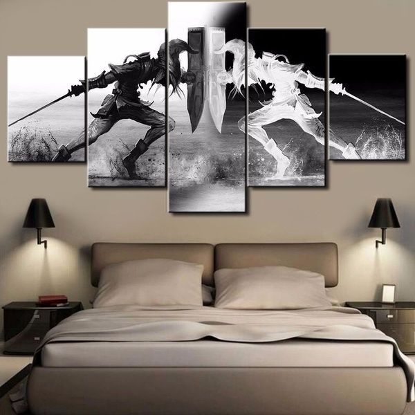 

5 panel the legend of zelda twilight princess game art illustrated hd canvas prints home decor