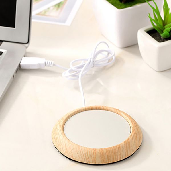 

usb cup warmer drink warm heater warmer heat beverage mug mat insulation wood grain cup mug mat