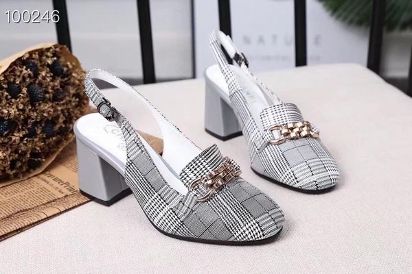 

new summer ladies sandals high heels french brand fashion women's fashion casual shoes 35-40 size 6.5cm 3688, Black