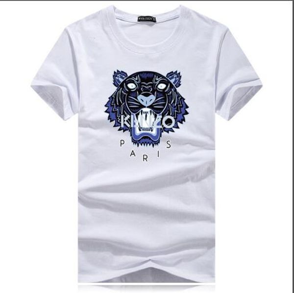 

a68 men's women'short-sleeved cotton summer printing pattern loose version of the upper body super handsome fashion trend men&#039, White