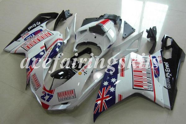 

4gifts new abs full fairings kits fit for ducati 848 1098 1198 1098s 1098r evo 2007 2008 2009 2010 2011 2012 white black