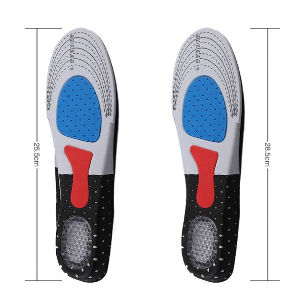 

2 pairs foot silicone gel insoles pads ortc arch support shoes pads bvn66, Black