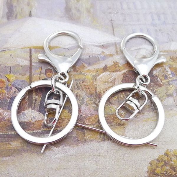 

b3999 30*30mm key ditch super lobster buckle key white buckle k combine gold product parts, Slivery;golden