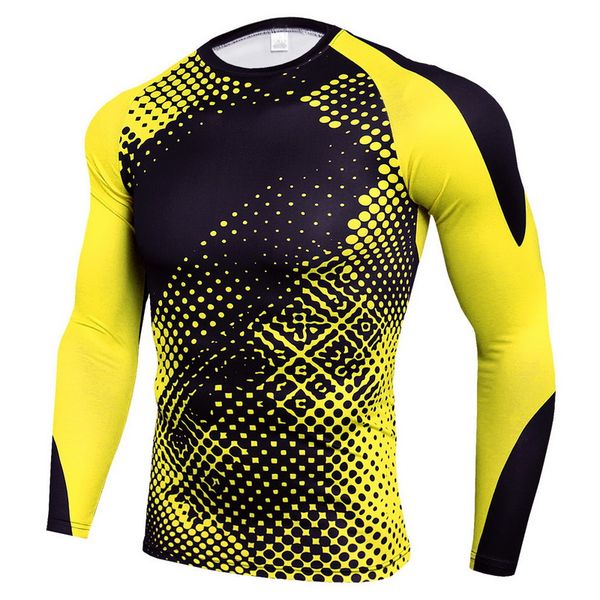 

gym clothing men's outdoor sports compression t-shirt, quick-drying t-shirt suit, tight indoor running, training clothes, White;black