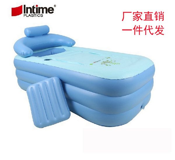 

summer portable inflatable bathtub folding wholesale family bath tub 160x84x64cm