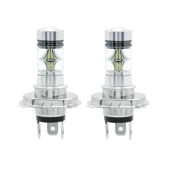 

2pcs hi/lo h4 led lamp 12v car fog light driving lights 3030 smd 20 leds auto front bulb fog lamp drl lights 6000k