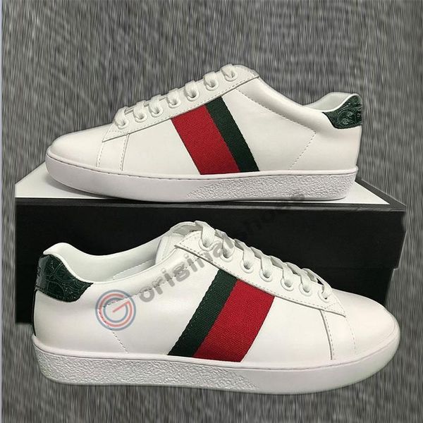 

2020 luxury triple black white sneakers for man woman designer flats skate casual shoes bee snake stripe star luxe vintage dress shoes l14