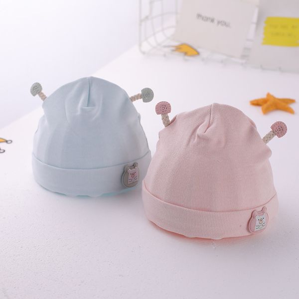 

newborn hats spring and summer thin section cotton baby child, Yellow