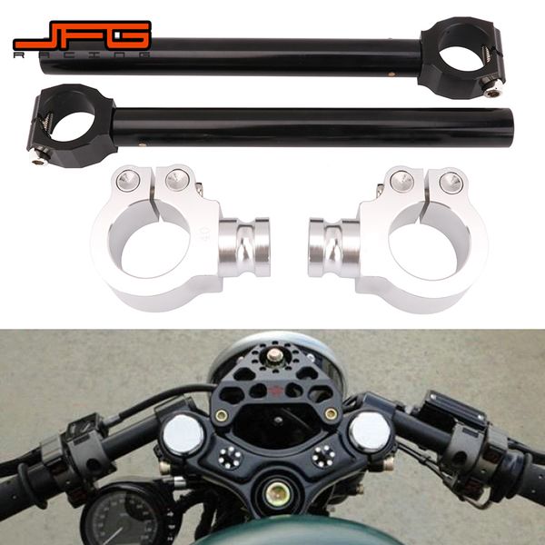 

31 32 33 35 37 39 41 51mm 31-52mm handlebar universal racing adjustable cnc clip on ons fork handle bar cafe racer moto