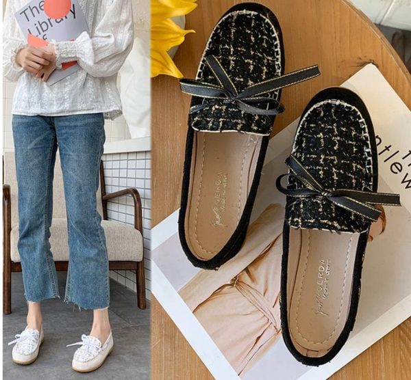 

summer flat shoes women casual shoes fashion peas ballet women's loafers lazy sneakers slip on flat footwear, Black