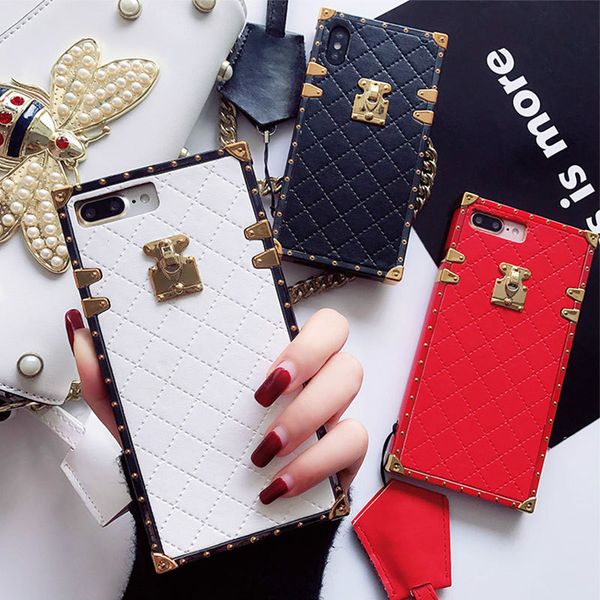 

Для Iphone 6 7 8 Plus квадратный кожаный чехол XS Max XR Luxury Flower Отправить ремешок против пад