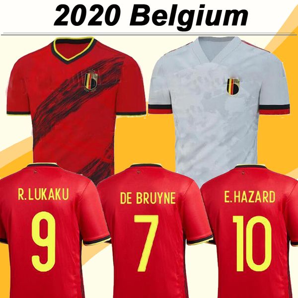 

2020 belgium de bruyne e. hazard mens soccer jerseys lukaku kompany fellaini home away football shirts national team mertens uniforms, Black;yellow