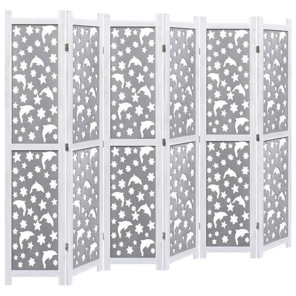 

6-piece номер делитель серый 210 ​​x 165 cm массивная садовые наборы