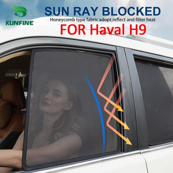 

4pcs/set or 2pcs/set magnetic car side window sunshades mesh shade blind for haval h9