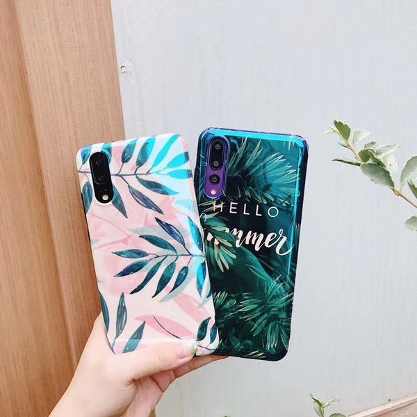 coque huawei p20 feuille