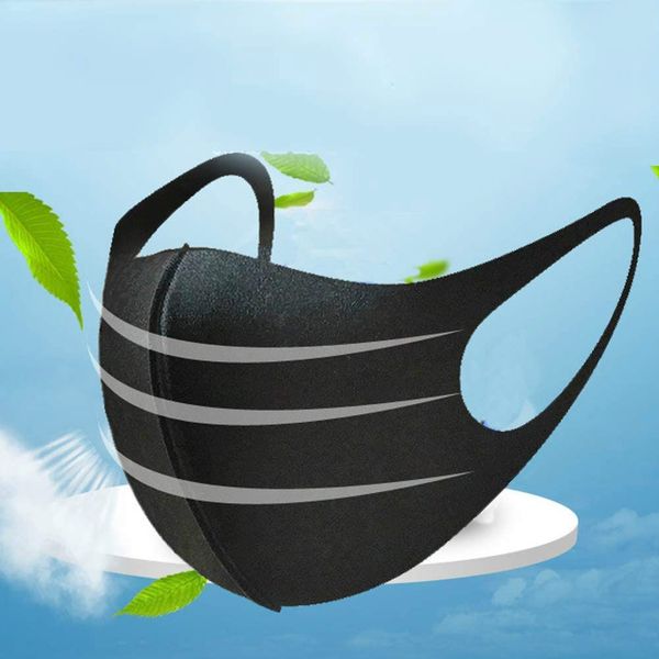 

in stock mouth ice washable mask anti dust face pm2.5 respirator anti-bacterial reusable ice silk cotton masks child