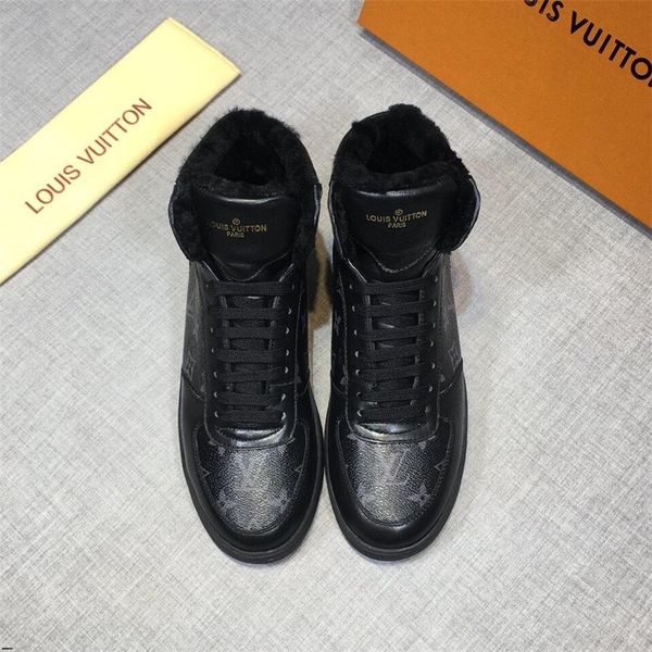 

19mm new arrive high man shoe canvas man casual shoe for autumn winter male footwear patchwork man's vulcanize shoe yecq5, Black