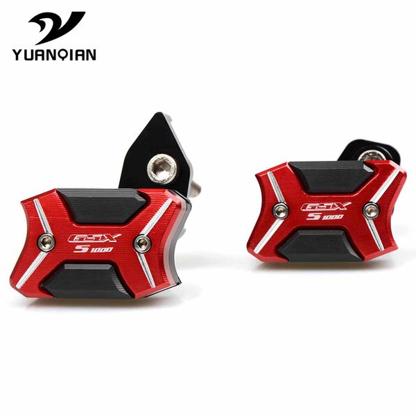

with logo motorcycle frame crash pads engine case sliders protector falling protector new for gsx-s1000 2015 2016 2017