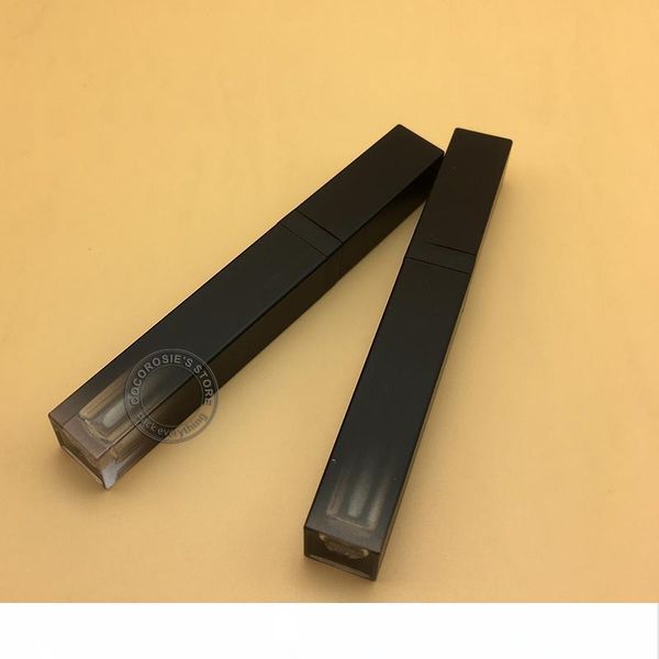 

empty gradient black lip gloss tube 5ml lip gloss container makeup oil container plastic tube refillable gloss tube