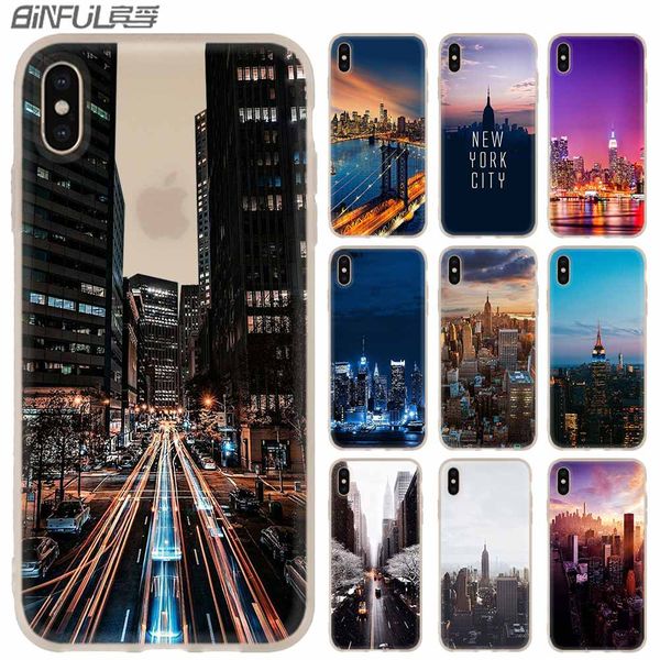 

nyc new york city phone cases luxury silicone soft cover for iphone xi r 2019 x xs max xr 6 6s 7 8 plus 5 4s se coque