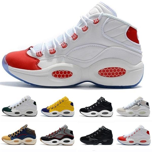 

new designer shoes allen iverson question mid q1 basketball shoes answer 1s zoom mens athletic luxury elite sports sneakers eu40-46