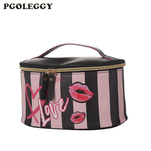 

pgoleggy multifunction travel cosmetic bag women cute pattern big capacity toiletries organizer makeup bag female storage